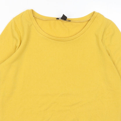 Womens UK Size 8 New Look Yellow Pullover Jumper