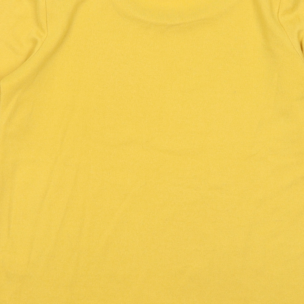 Womens UK Size 8 New Look Yellow Pullover Jumper