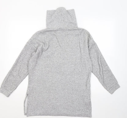 Womens UK Size S New Look Grey Pullover Jumper