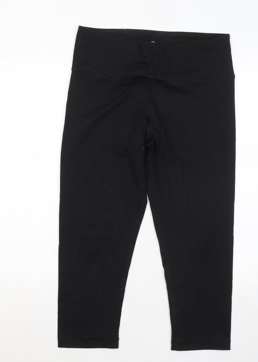 Reflex Womens Black Nylon Jogger Trousers Size L L20 in Regular