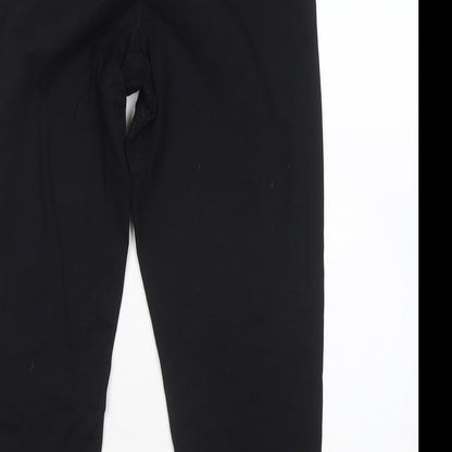 Reflex Womens Black Nylon Jogger Trousers Size L L20 in Regular