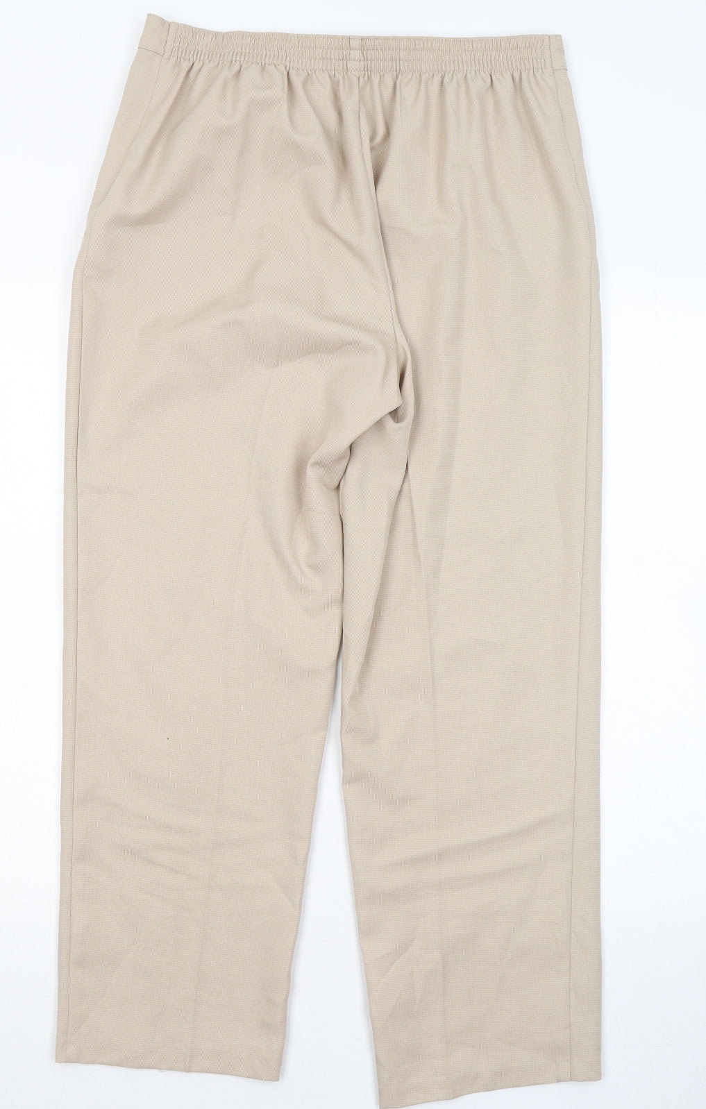 Womens UK Size 12 Marks and Spencer Regular Fit  Beige Trousers