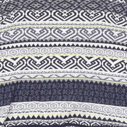 F&F Womens Multicoloured V-Neck Geometric Cotton Cardigan Jumper Size 10