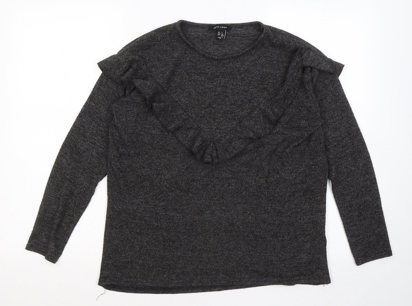 Womens UK Size S New Look Grey Pullover Jumper