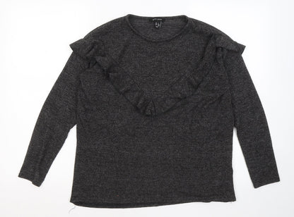Womens UK Size S New Look Grey Pullover Jumper