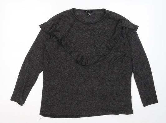 Womens UK Size S New Look Grey Pullover Jumper