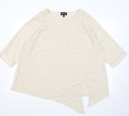 Womens UK Size 16 Saloos Beige Pullover Jumper