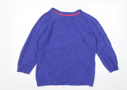 Womens UK Size 16 Marks and Spencer Blue Pullover Jumper
