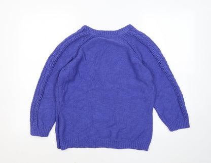 Womens UK Size 16 Marks and Spencer Blue Pullover Jumper