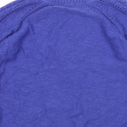 Womens UK Size 16 Marks and Spencer Blue Pullover Jumper