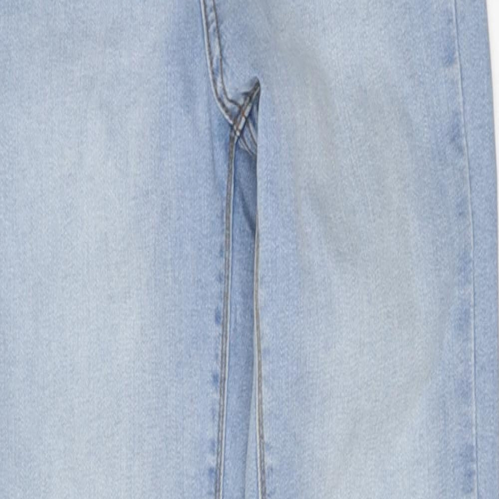 Denim & Co. Womens Blue Cotton Skinny Jeans Size 8 L27 in Regular