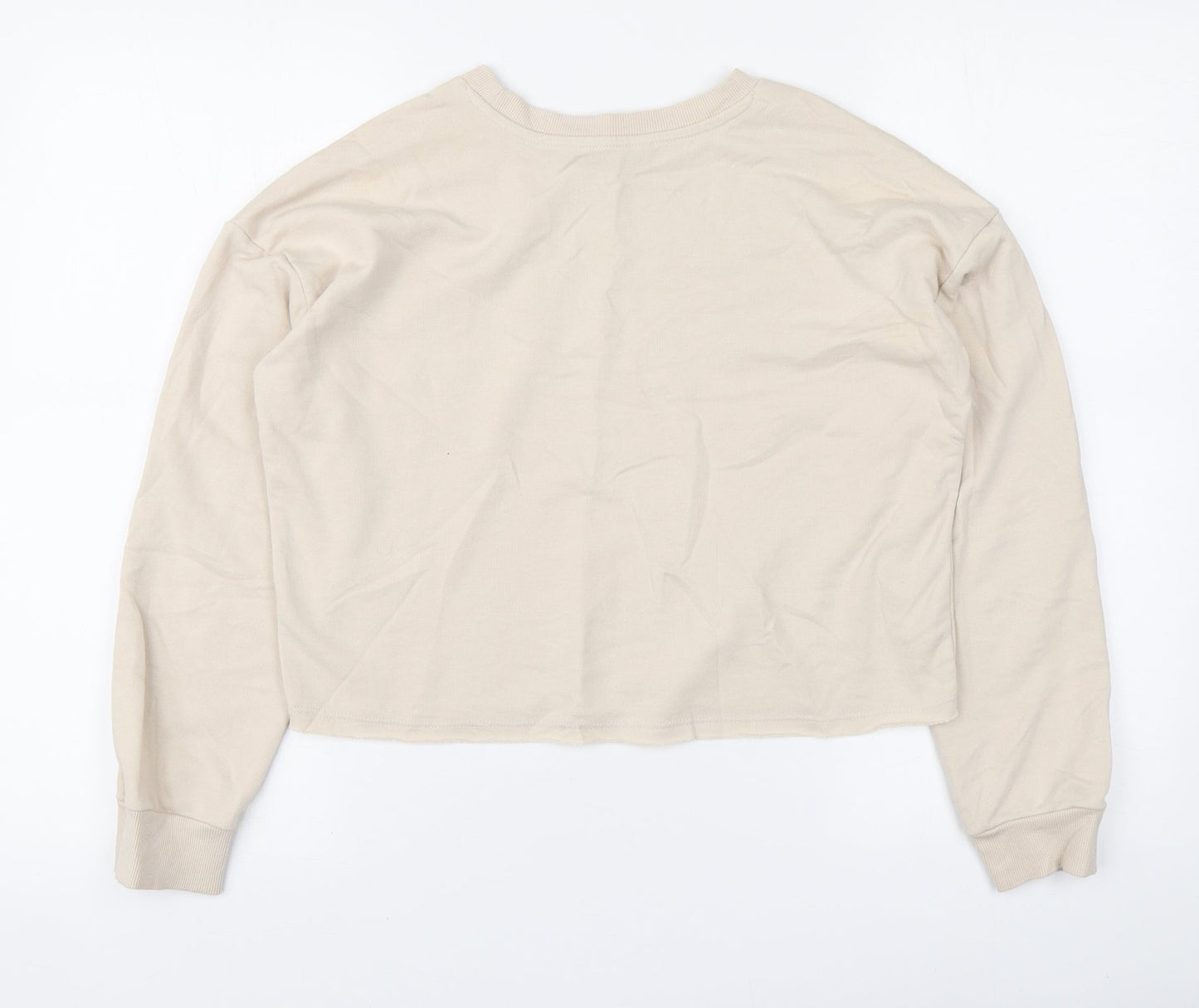 George Girls Beige Cotton Pullover Sweatshirt Size 11-12 Years