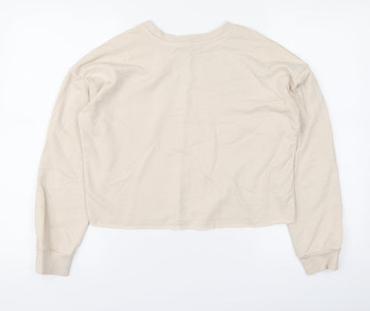 George Girls Beige Cotton Pullover Sweatshirt Size 11-12 Years