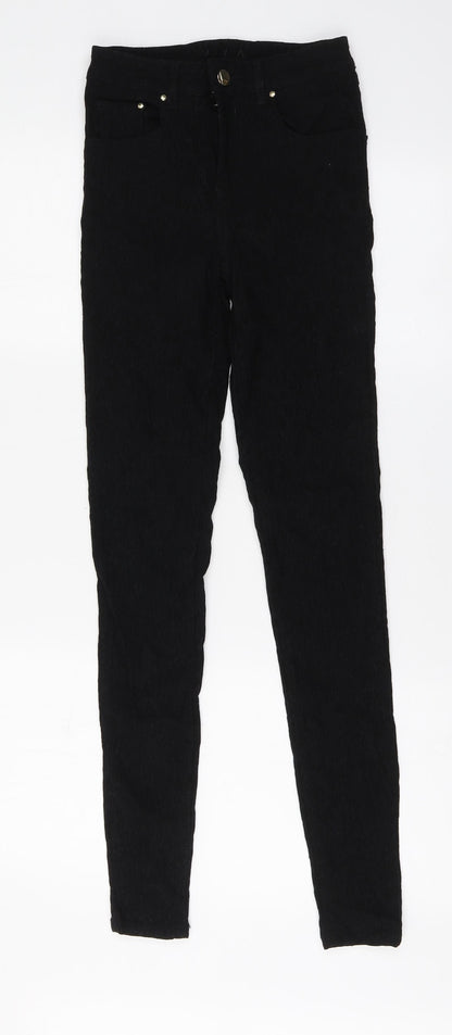 Villa Womens Black Viscose Jegging Leggings Size S L30 in