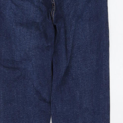 Mango Womens Blue Cotton Skinny Jeans Size 34 L29 in Regular