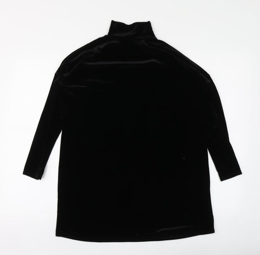 Womens UK Size 6 Missguided Black Basic Blouse