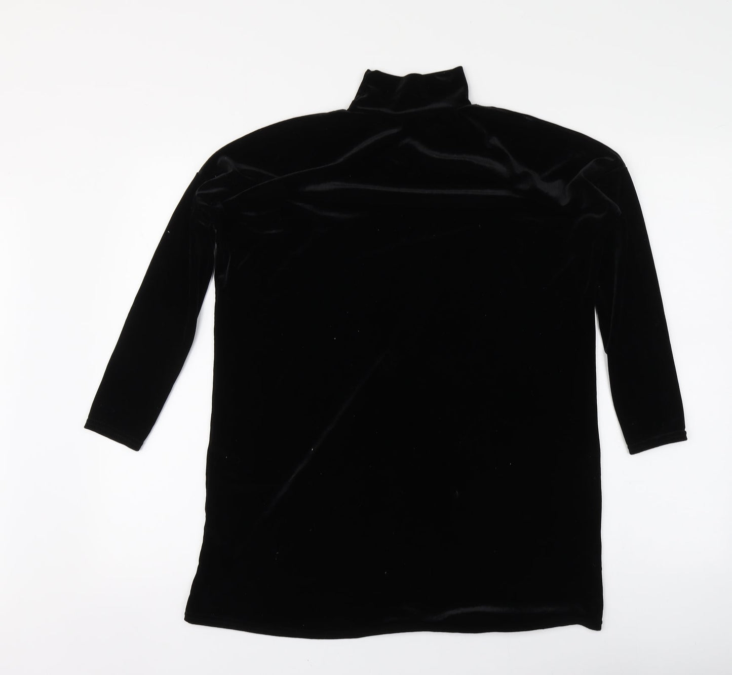 Womens UK Size 6 Missguided Black Basic Blouse