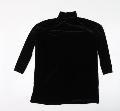 Womens UK Size 6 Missguided Black Basic Blouse