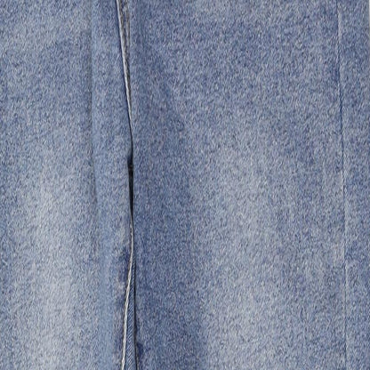 Jiranan Studio Womens Blue Cotton Straight Jeans Size L L26 in Regular