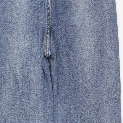 Jiranan Studio Womens Blue Cotton Straight Jeans Size L L26 in Regular