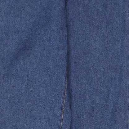 Denim & Co. Womens Blue Cotton Jegging Leggings Size 6 L28 in