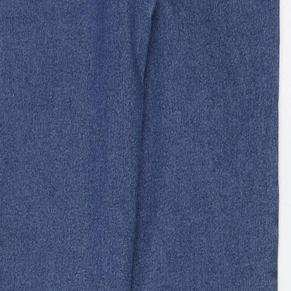 Denim & Co. Womens Blue Cotton Jegging Leggings Size 6 L28 in