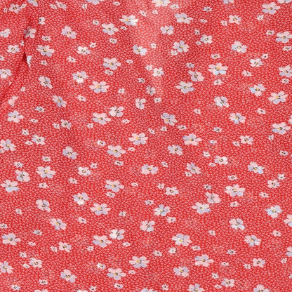 Womens UK Size L Only Red Basic Blouse