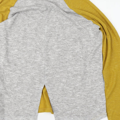 Womens UK Size M VILA Yellow Pullover Jumper