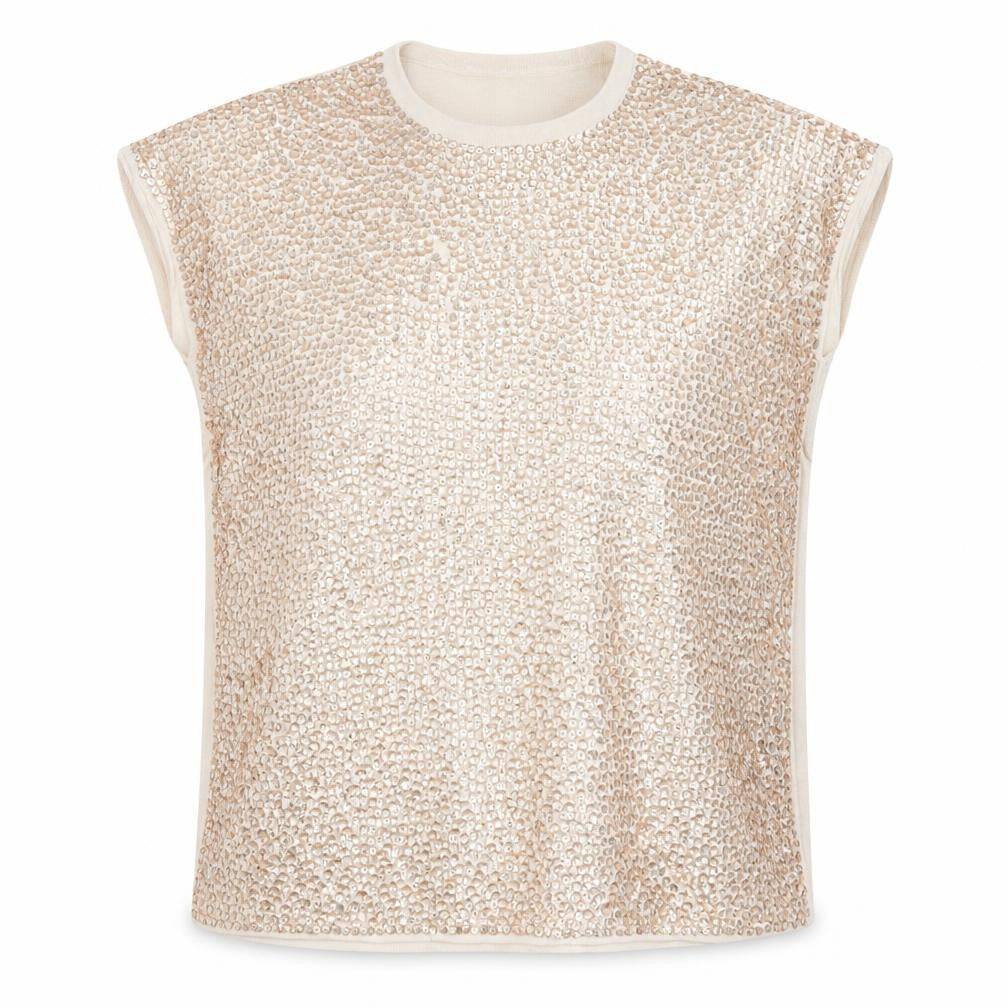 Womens UK Size 10 Warehouse Beige Basic Blouse