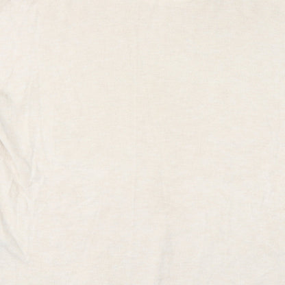 Womens UK Size 10 Warehouse Beige Basic Blouse