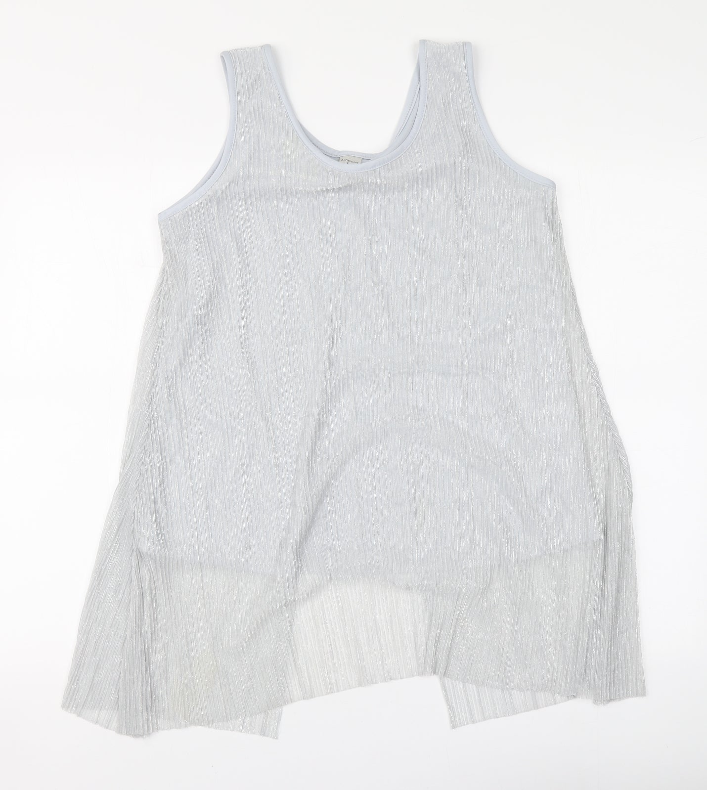 Womens UK Size L Reflections Silver Basic Blouse