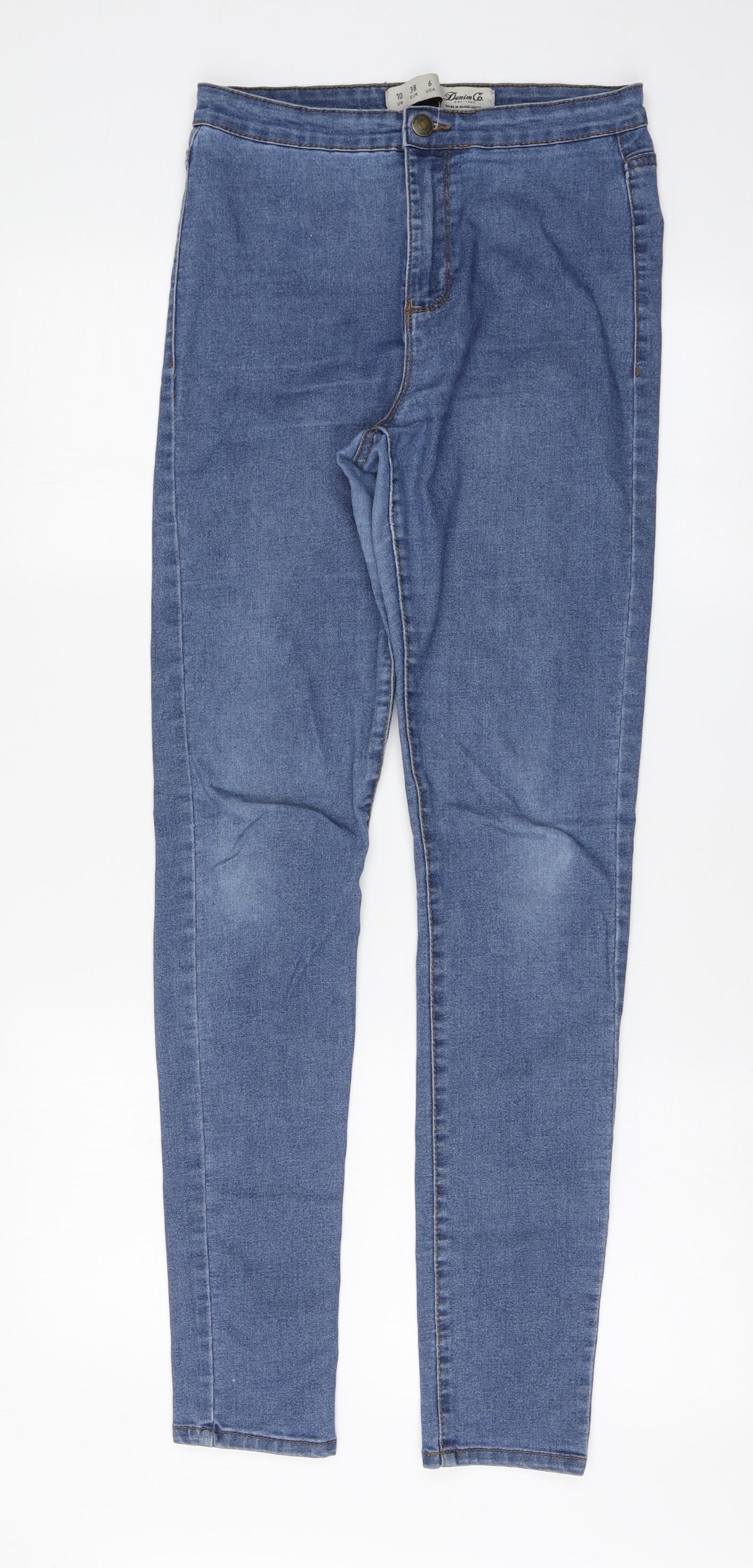 Womens UK Size 10 Denim & Co.  Jegging Blue Leggings