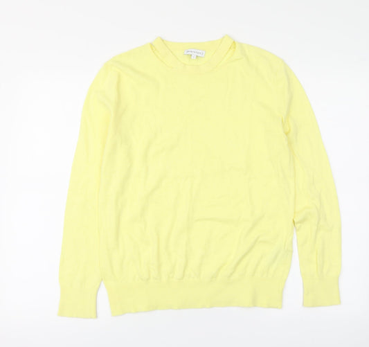 Womens UK Size 6 Warehouse Yellow Pullover Jumper