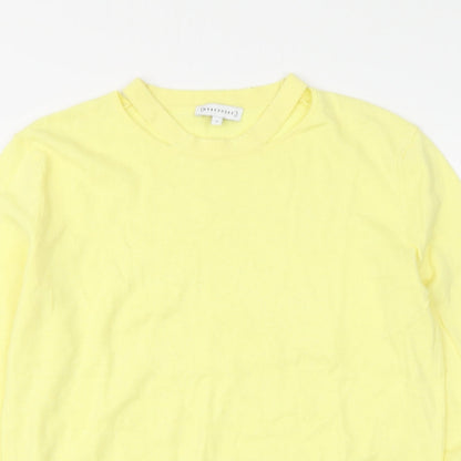 Womens UK Size 6 Warehouse Yellow Pullover Jumper