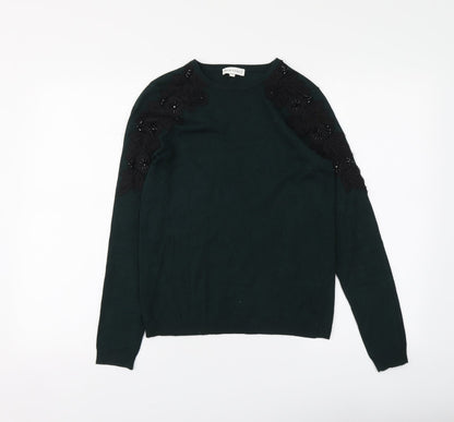 Womens UK Size 6 Warehouse Green Pullover Jumper