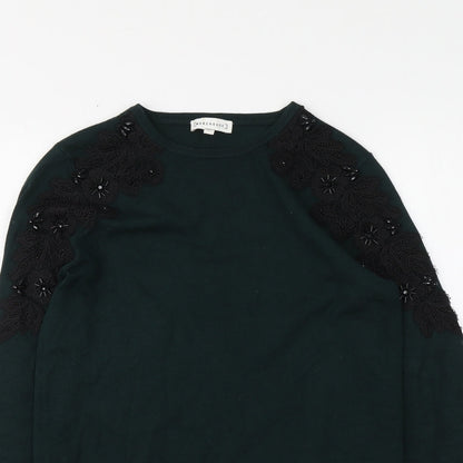 Womens UK Size 6 Warehouse Green Pullover Jumper