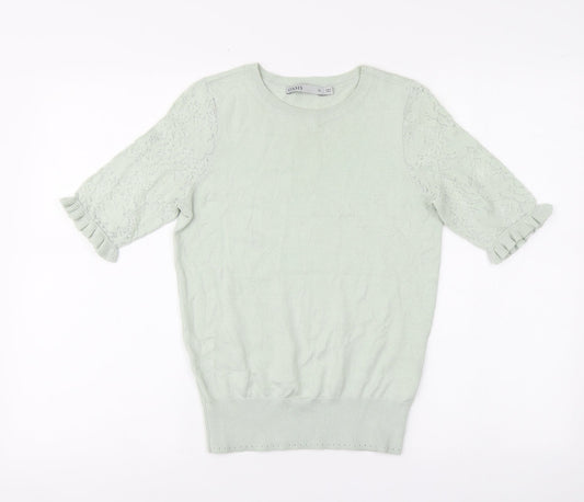 Womens UK Size XS Oasis Green Pullover Jumper