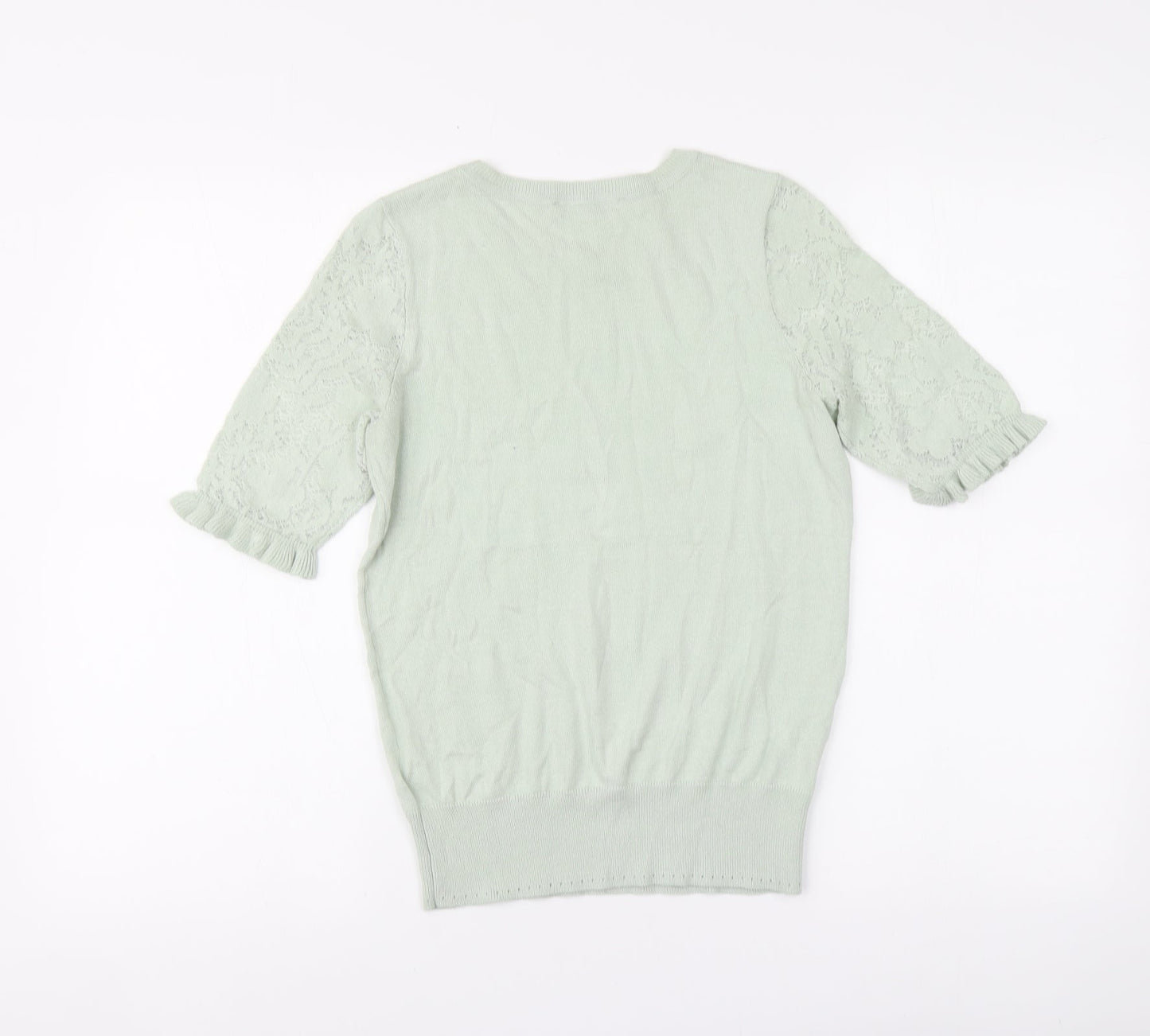 Womens UK Size XS Oasis Green Pullover Jumper