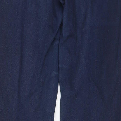 Pieces Womens Blue Cotton Skinny Jeans Size S L30 in Regular Button