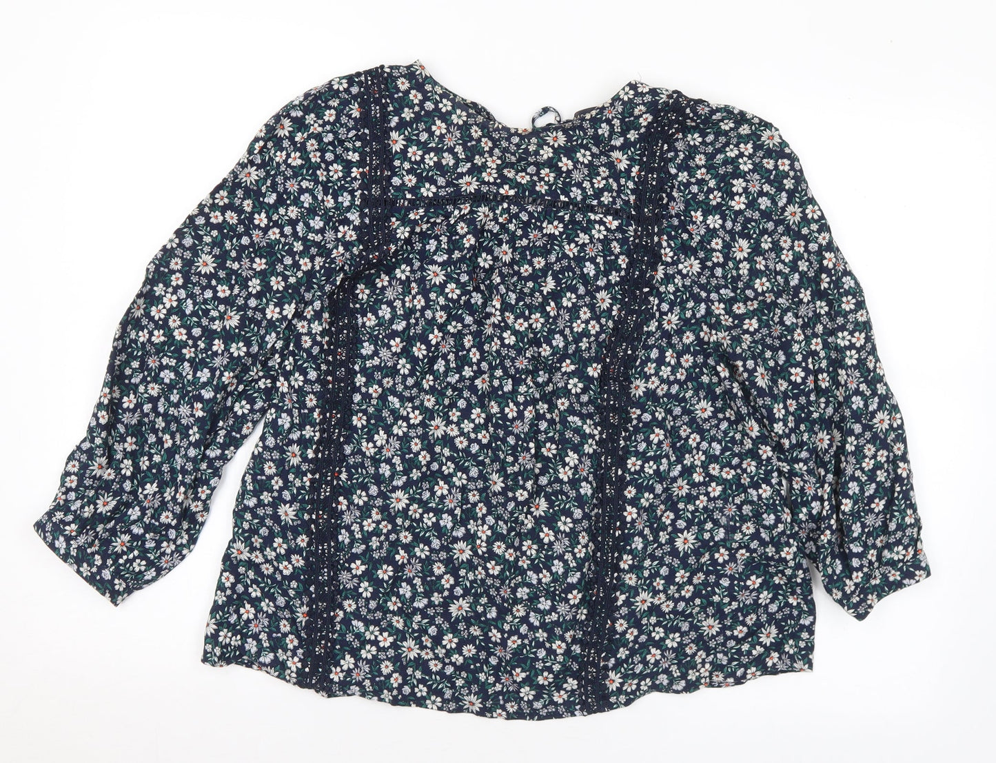 Womens UK Size 10 Marks and Spencer Multicoloured Basic Blouse