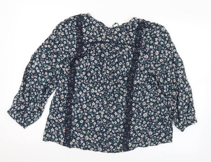 Womens UK Size 10 Marks and Spencer Multicoloured Basic Blouse