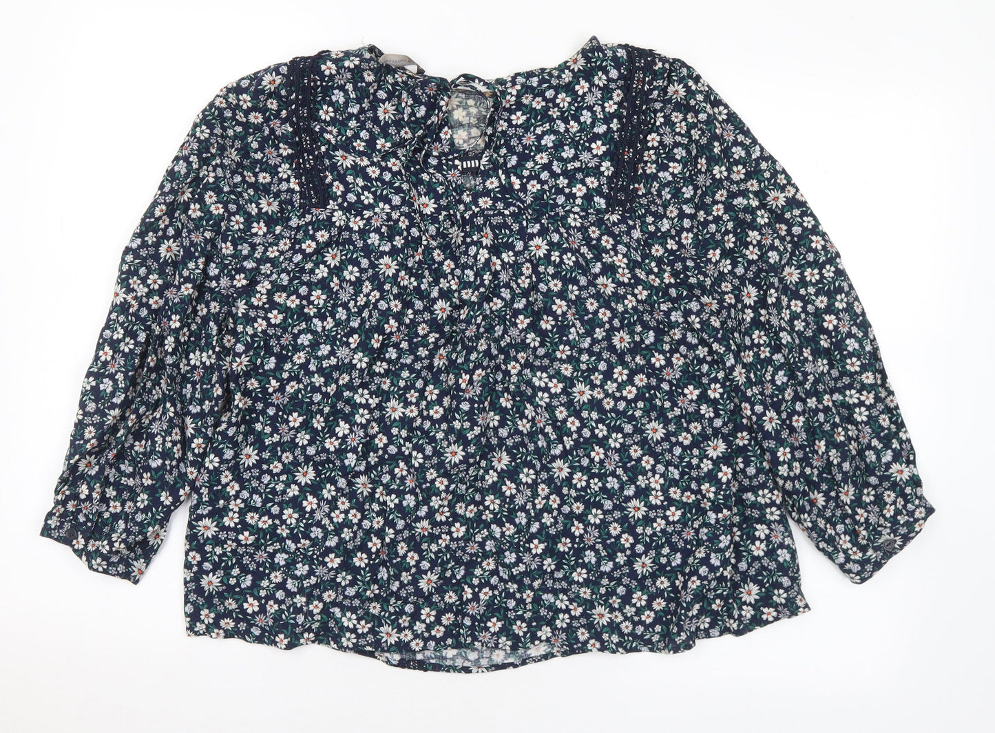 Womens UK Size 10 Marks and Spencer Multicoloured Basic Blouse