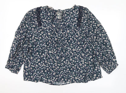 Womens UK Size 10 Marks and Spencer Multicoloured Basic Blouse