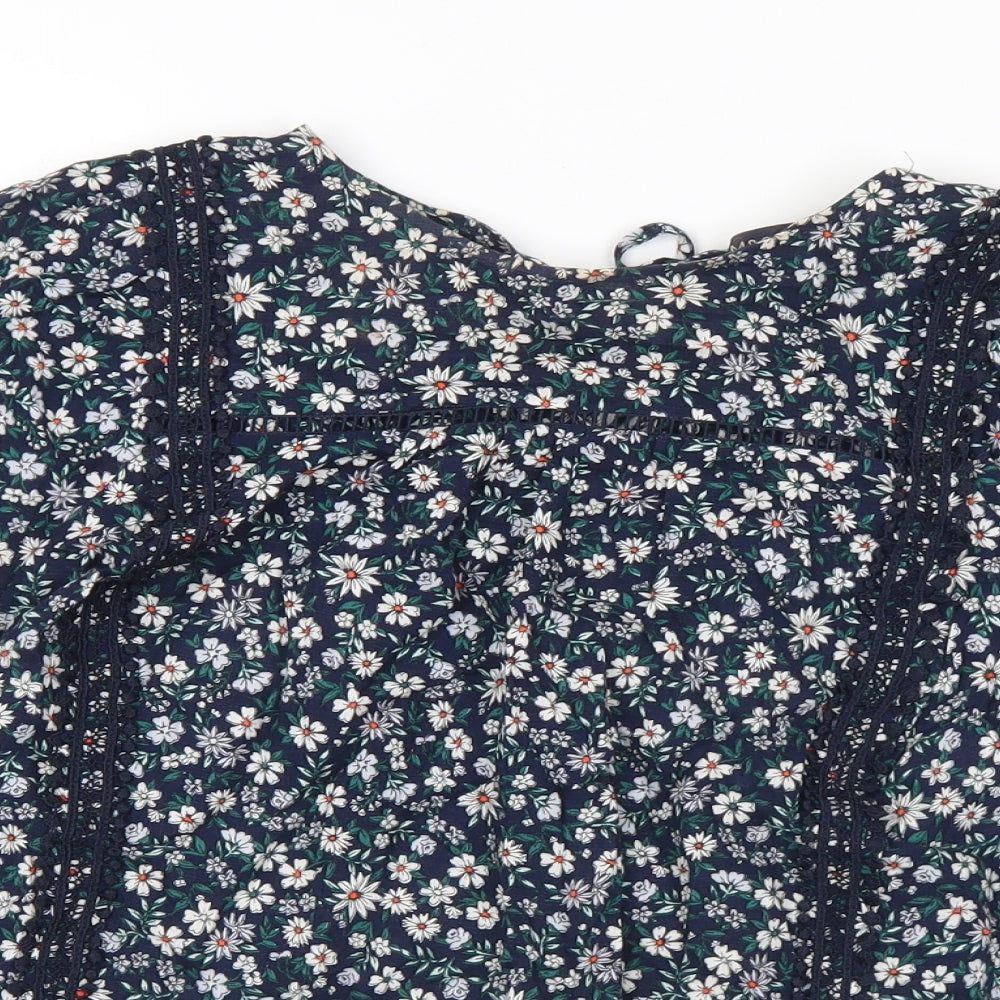 Womens UK Size 10 Marks and Spencer Multicoloured Basic Blouse