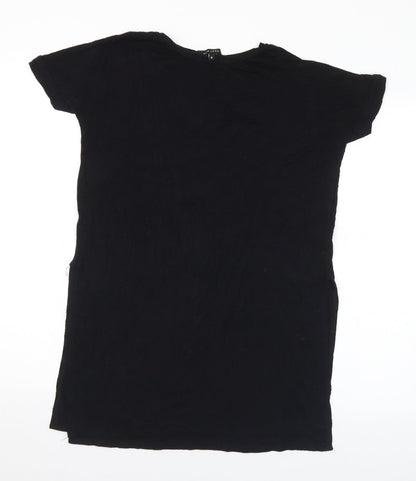 Womens UK Size 8 New Look Black Basic T-Shirt