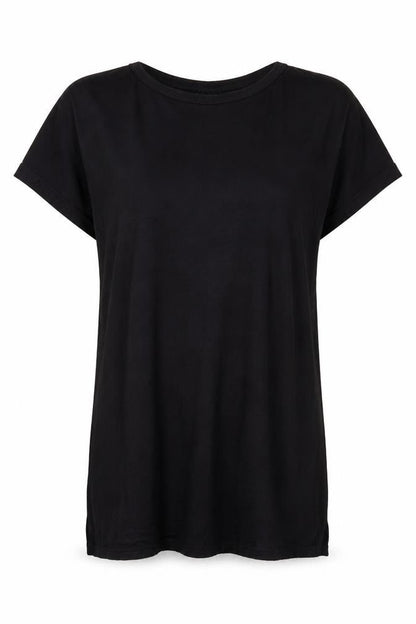 Womens UK Size 8 New Look Black Basic T-Shirt
