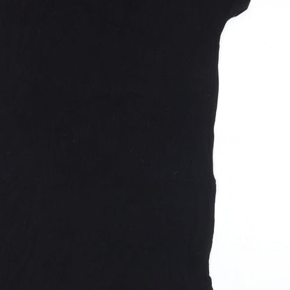 Womens UK Size 8 New Look Black Basic T-Shirt