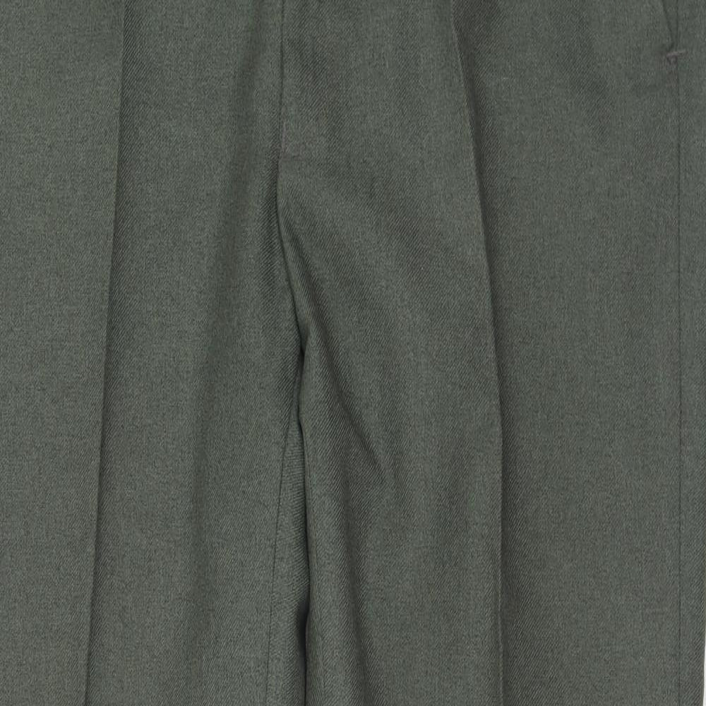 Mens UK Size 36 in Cavellair Regular Fit  Green Trousers