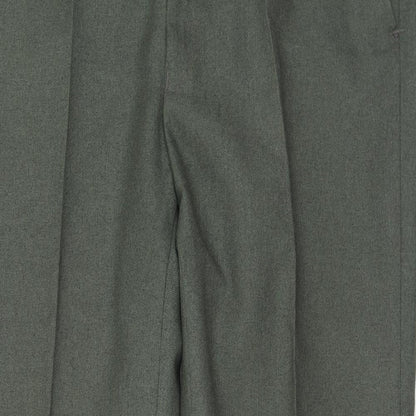 Mens UK Size 36 in Cavellair Regular Fit  Green Trousers