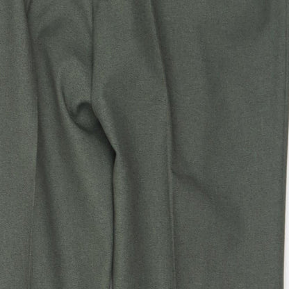 Mens UK Size 36 in Cavellair Regular Fit  Green Trousers